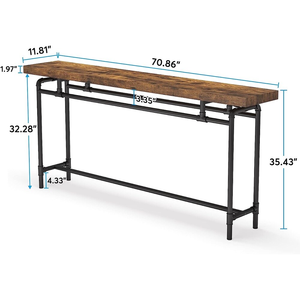 Narrow Long Sofa Table Behind Couch Table for Living Room   11.81\