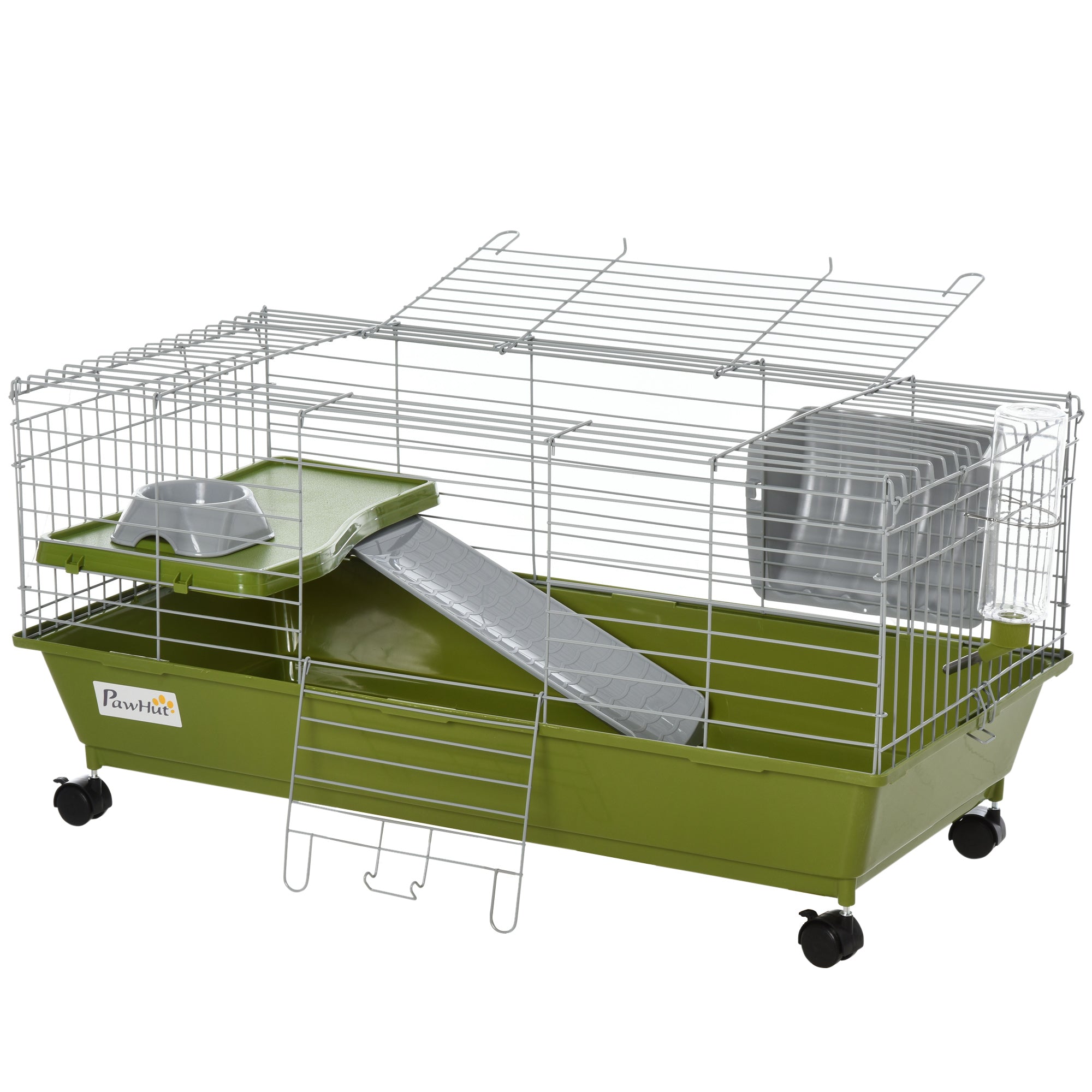 Pawhut Small Animal Cage with Platform， 35