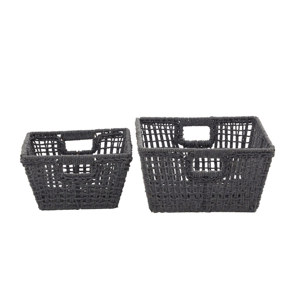 Cotton Farmhouse Storage Basket (Set of 2)   S/2 9\