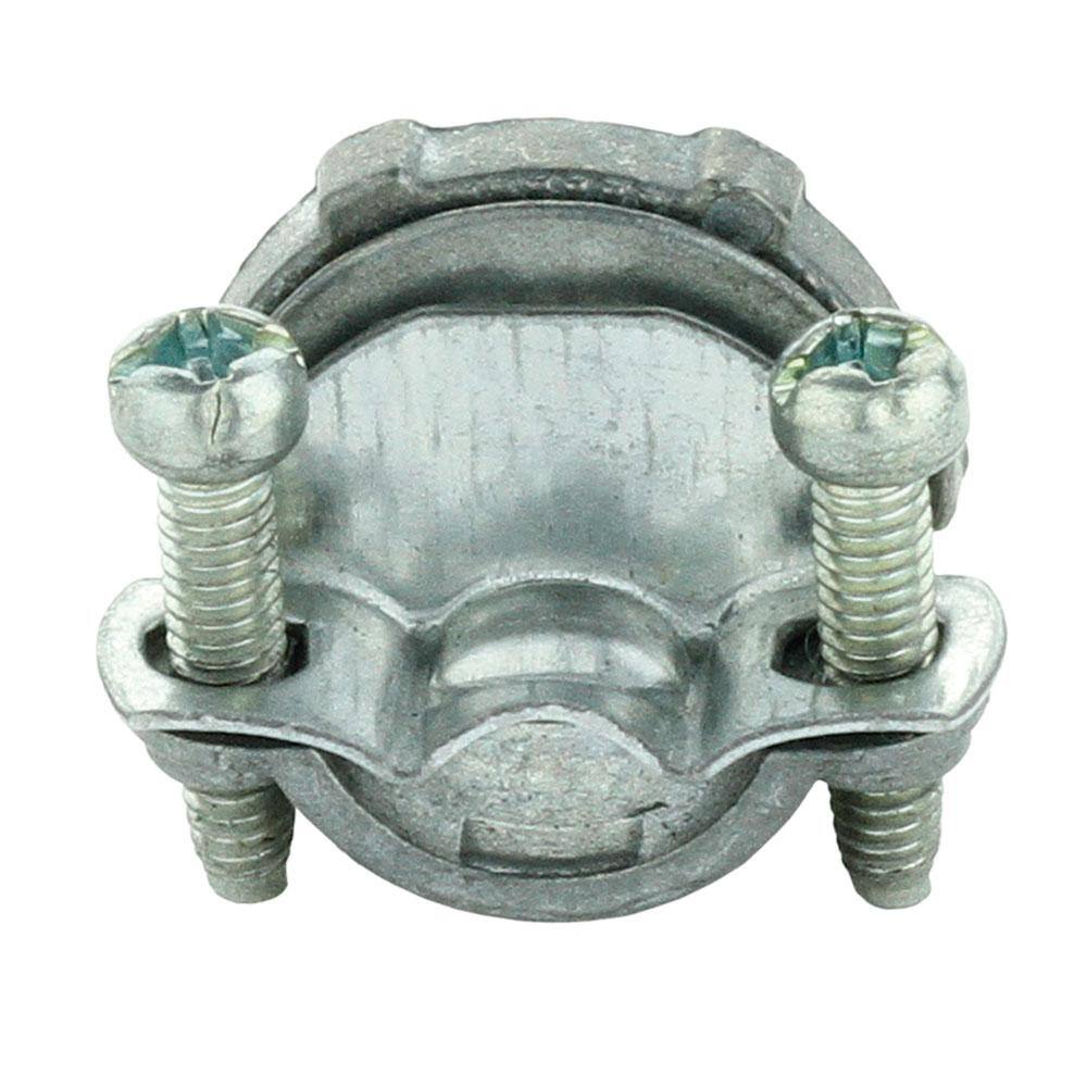 Commercial Electric 38 in. (12 in. Knockout) Flexible Metal Conduit (FMC) Clamp Connector (5-Pack) FFC1Z-38-5