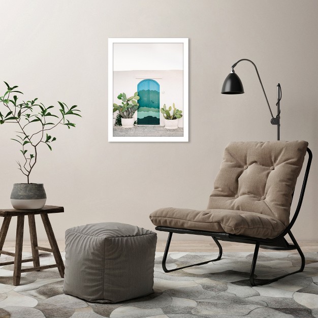 Americanflat Coastal Botanical Wall Art Room Decor The Ostuni Door By Raisa Zwart