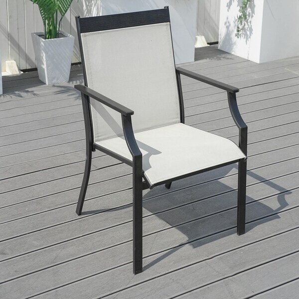 Outdoor 7Piece Iron Rattan Dining Set (You can choose one set or a single piece)