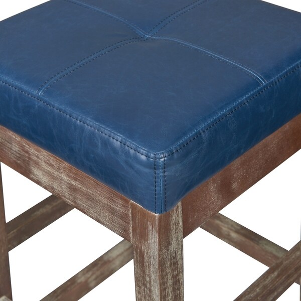 Valencia Bonded Leather Backless Counter Stool