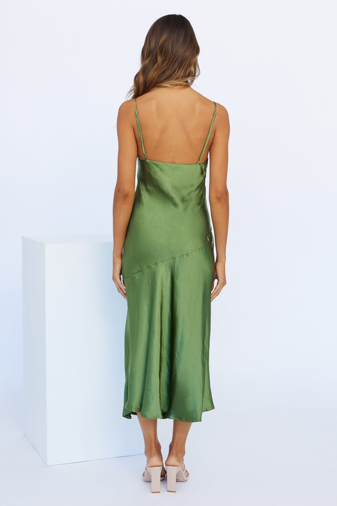 Asking For A Friend Midi Dress Olive