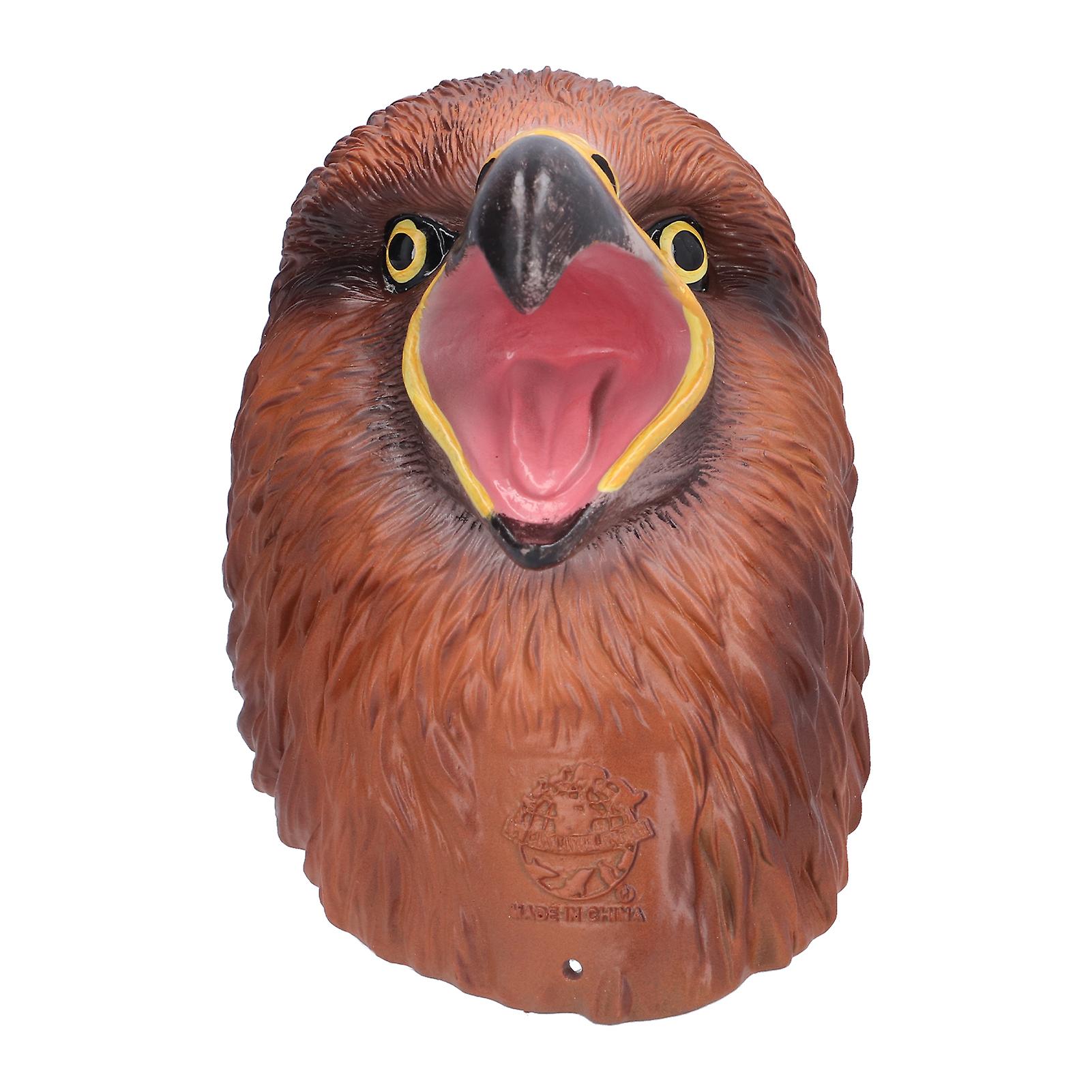 Bald Eagle Hand Puppet Realistic Open Movable Mouth Interactive Bird Head Hand Puppet