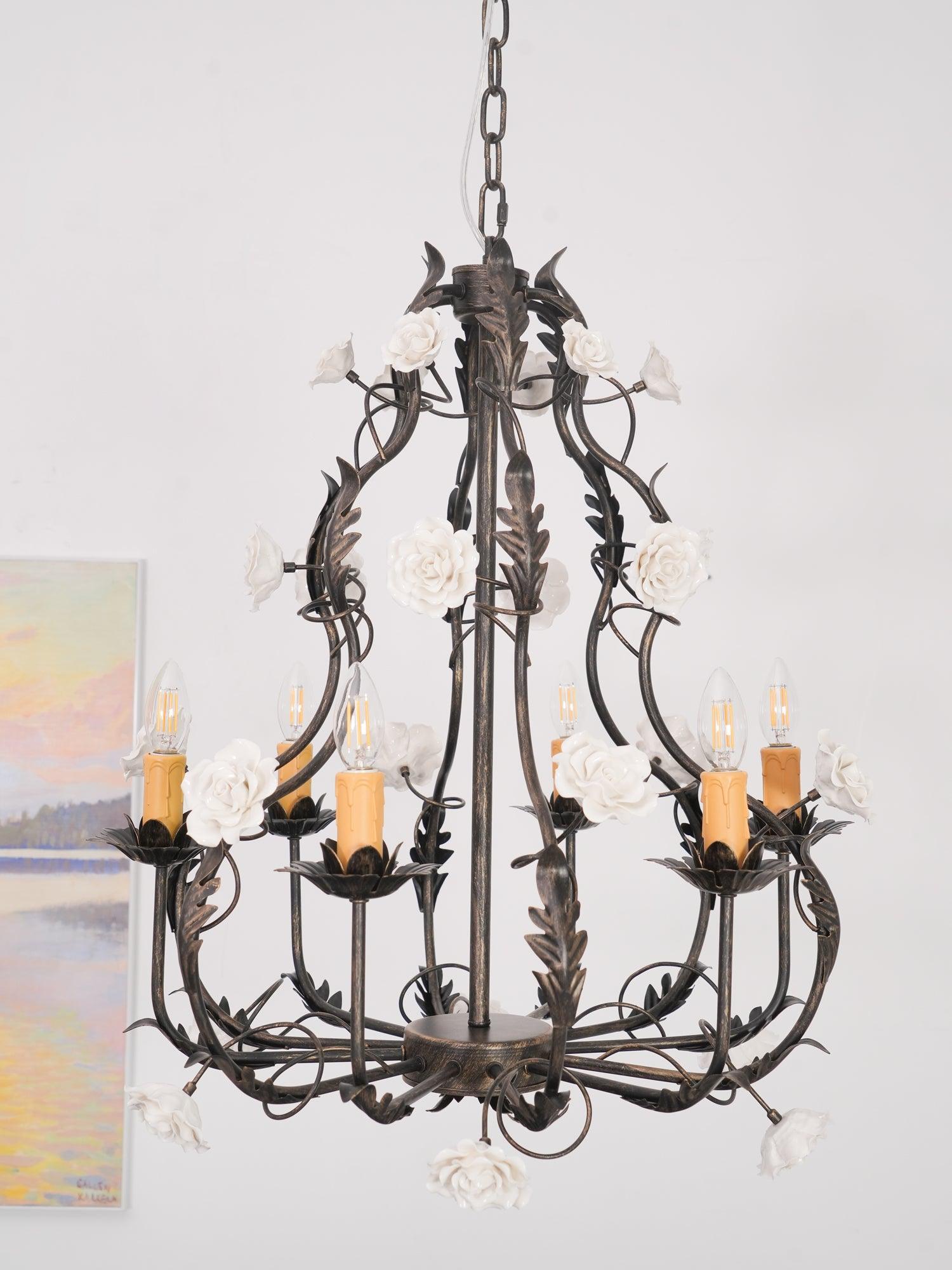 Florentine Rose Garden Chandelier