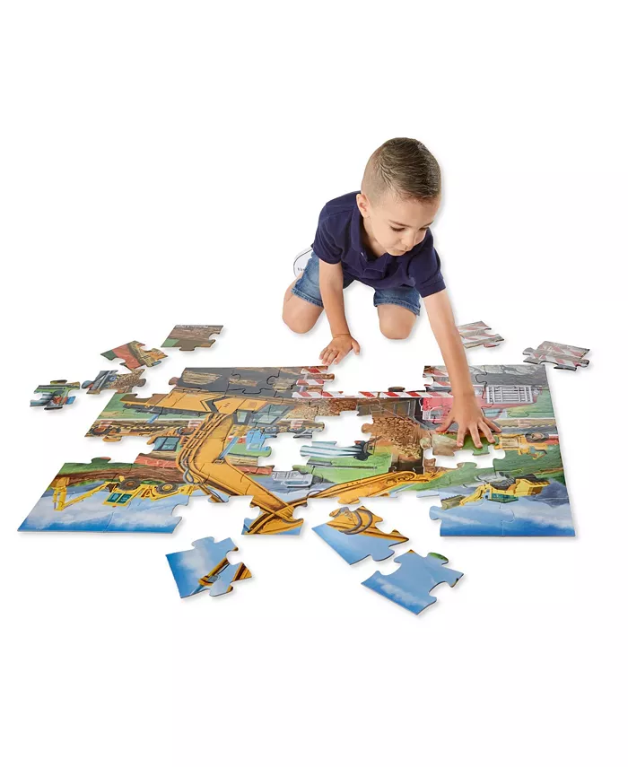 Melissa and Doug Melissa and Doug Building Site Jumbo Jigsaw Floor Puzzle - 48 pcs