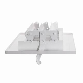 EZ-FLO 10 in. x 4 in. 2-Way Steel WallCeiling Register White 61609