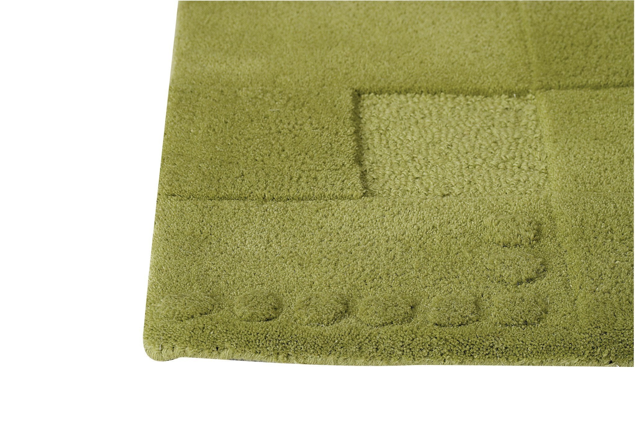 Miami Collection Hand Tufted Wool Area Rug in Green