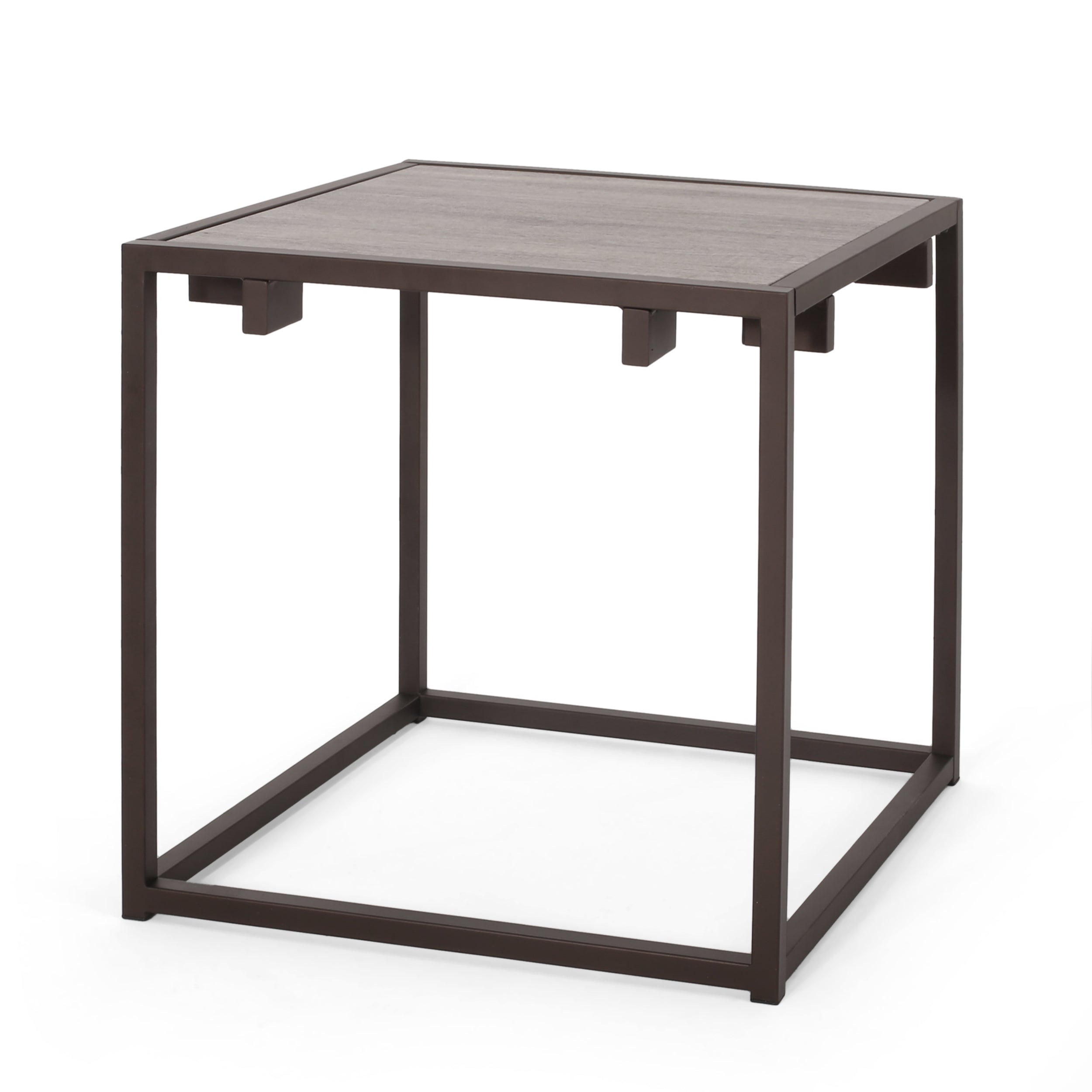 Fortson Modern Industrial End Table