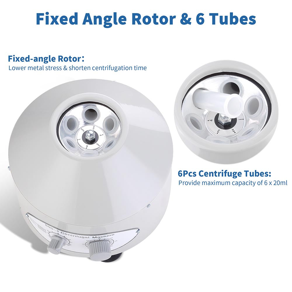 Yescom 6-Place Electric Centrifuge Machine 4000rpm Medical Lab
