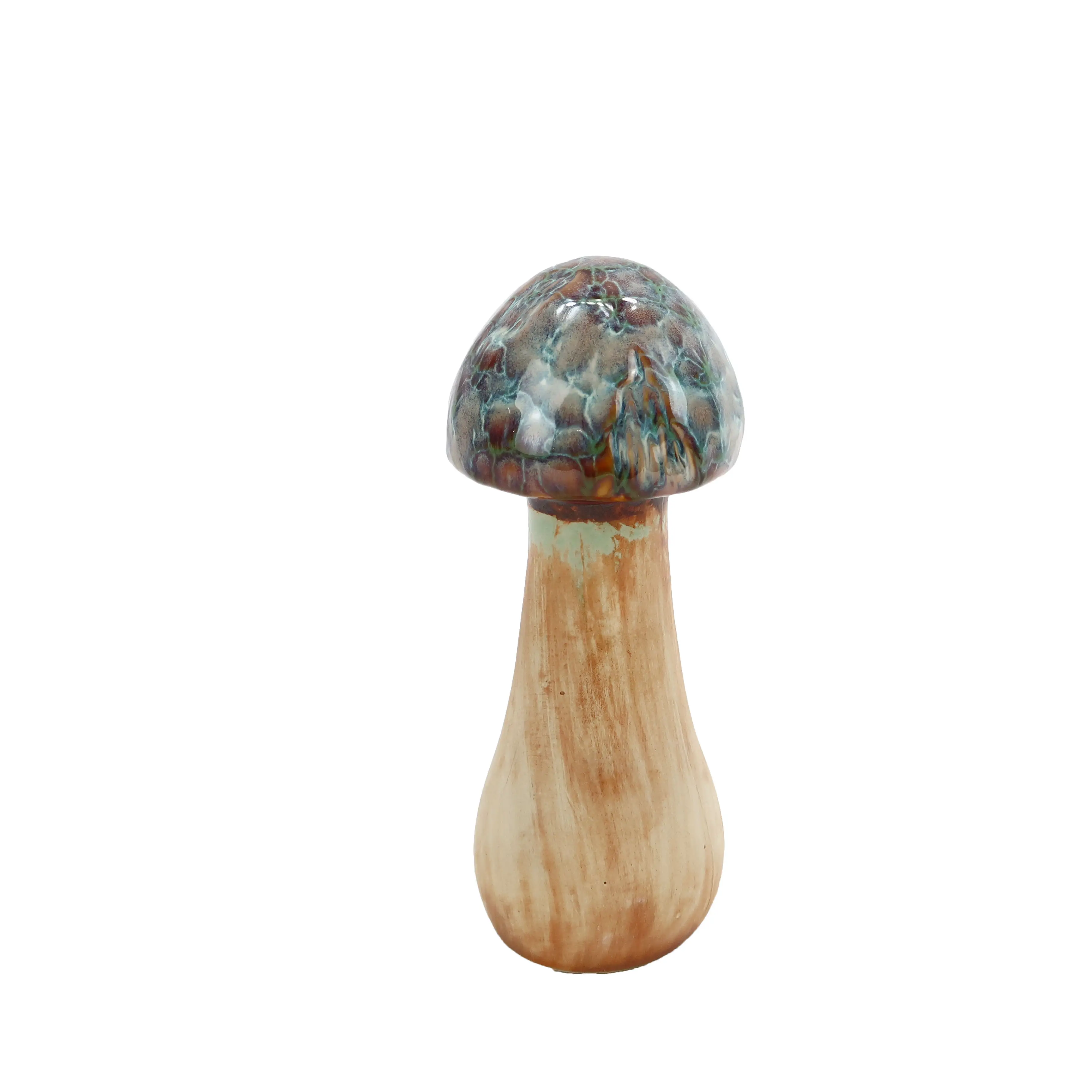 Wholesale Ceramic Ornament Simulation Mushroom Handmade Garden Accessories Decoration Artificial Plant Ornament Ceramic Mushroom