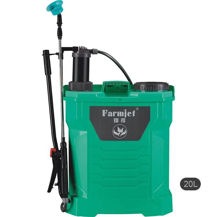 Farmjet 2021 Newest Style High Quality Manual Pressure Pump Agriculture Knapsack Manual Sprayer With Free Nozzle