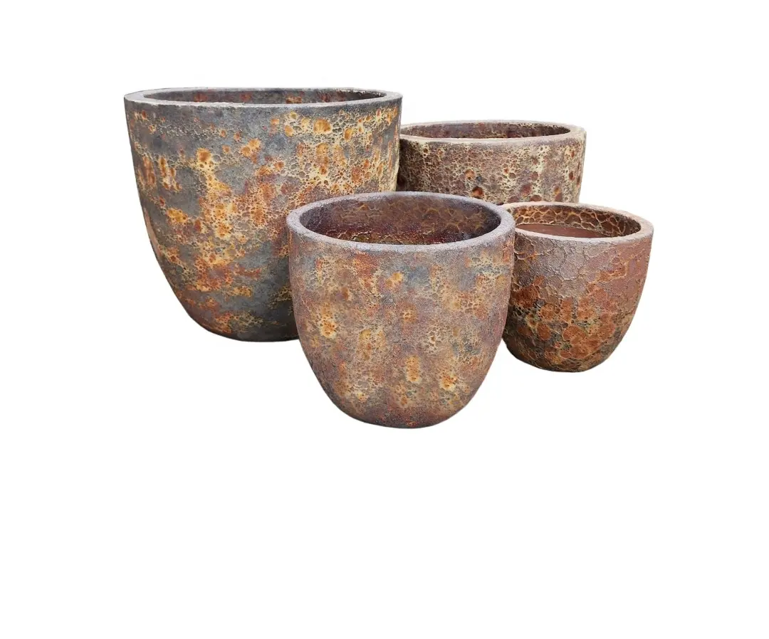 Best seller ceramic clay flower pots and planters outdoor garden pots and planters decoration vases planted pots