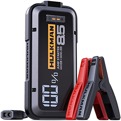 HULKMAN Alpha85 Jump Starter 2000 Amp 20000mAh Car Starter for up to 8.5L Gas and 6L Diesel Engines