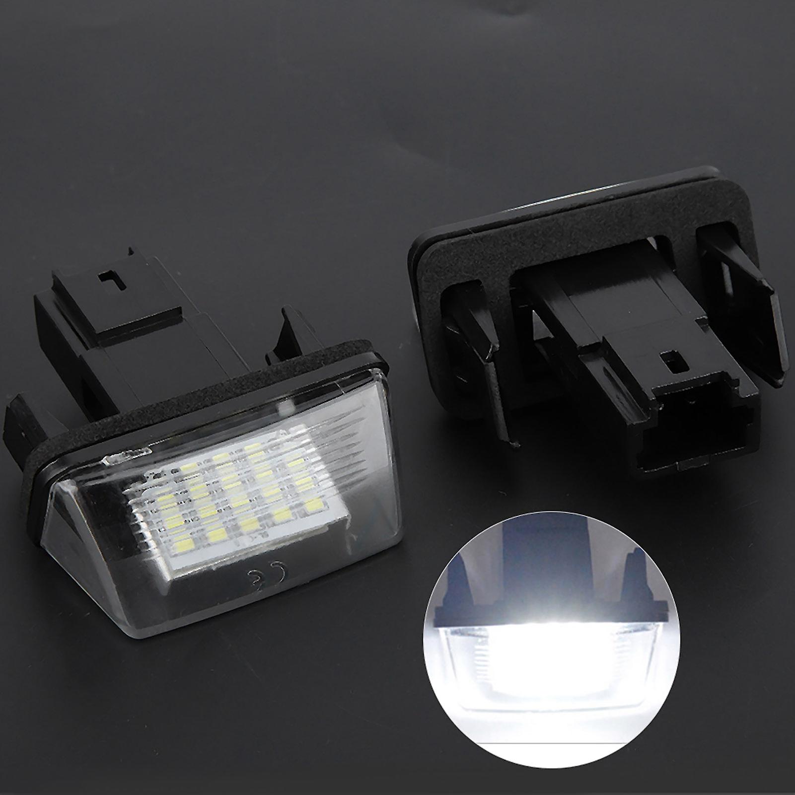 2pcs 18 Led Leftandright Car License Plate Light Lamp For Citroen C3 2002-2009