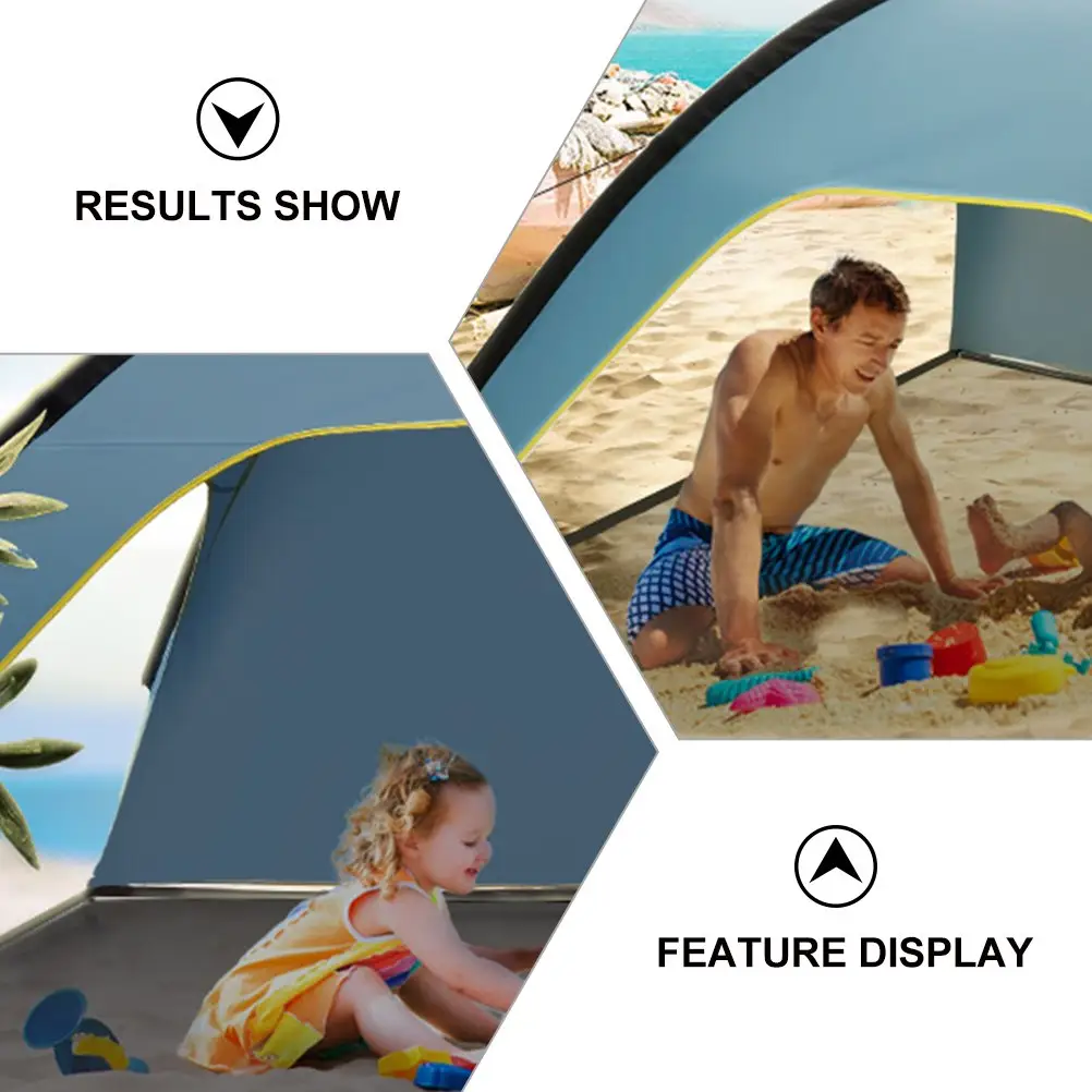 Beach Tent Sun Shelter Breathable Camping Sun Shade Portable Cabana Shelter for Camping  Hiking  Fishing