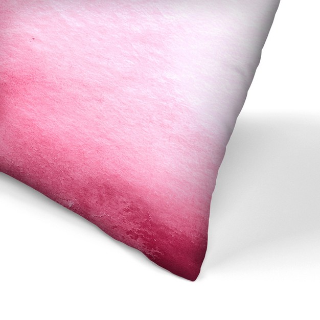 Americanflat Abstract Neutral High Tide Modern Pink By Amy Brinkman Throw Pillow