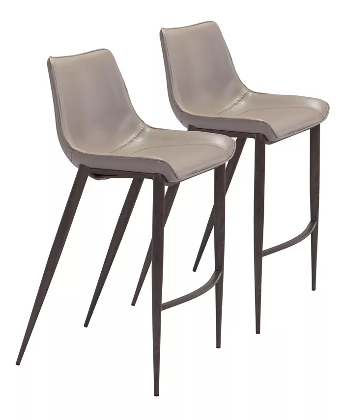 Zuo Magnus Bar Chair Set of 2