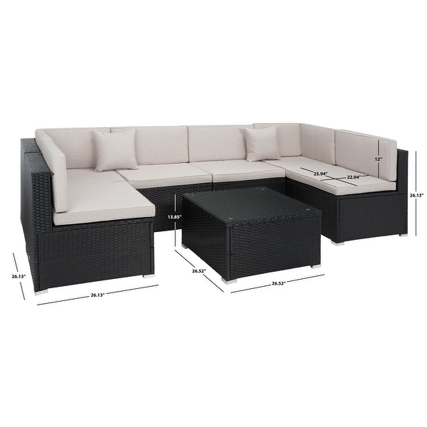 SAFAVIEH Outdoor Living Diona Patio Sectional Set