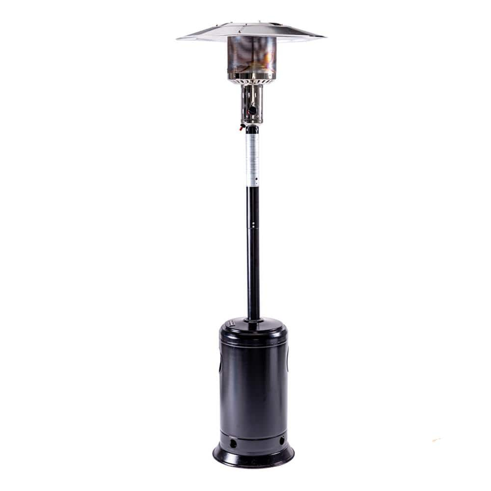 Legacy Heating 47,000 BTU Hammered Black Propane Outdoor Flame Patio Heater CAPH-7-S