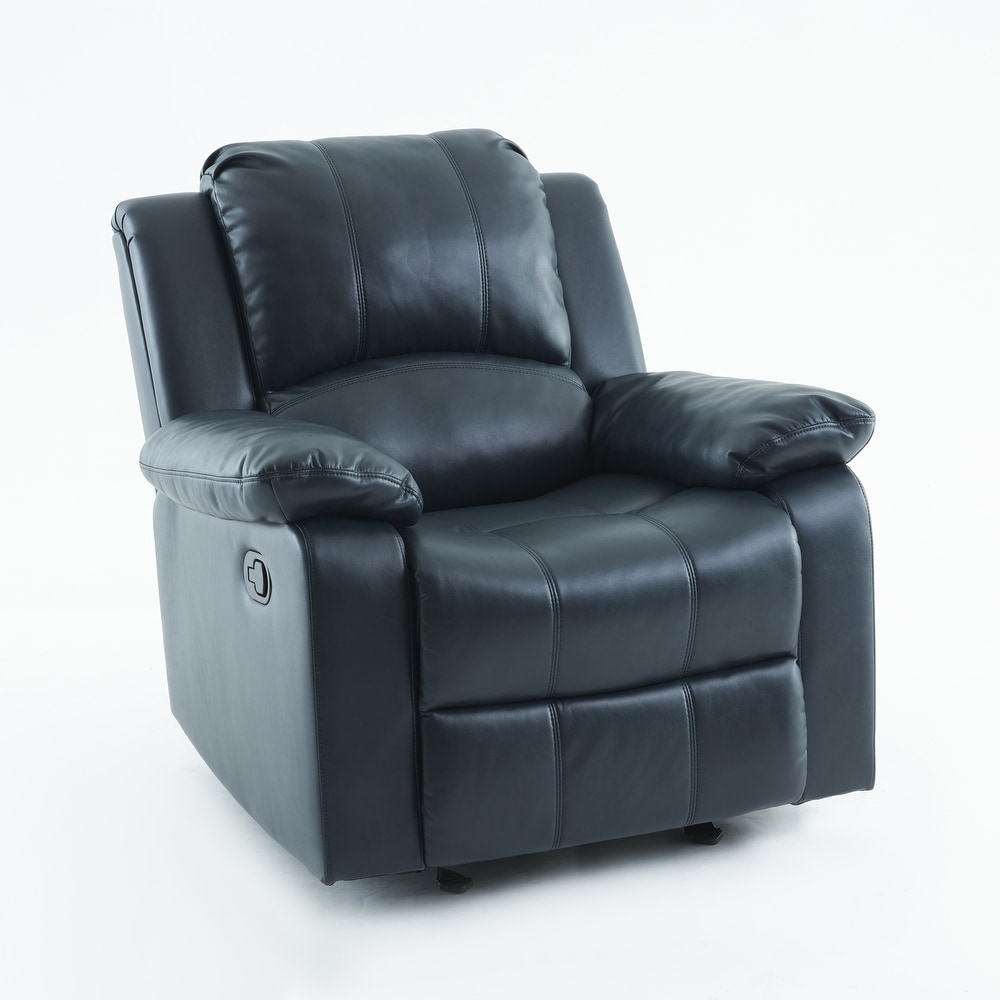 Charleston Leather Gel Glider Rocker Recliner by Greyson Living