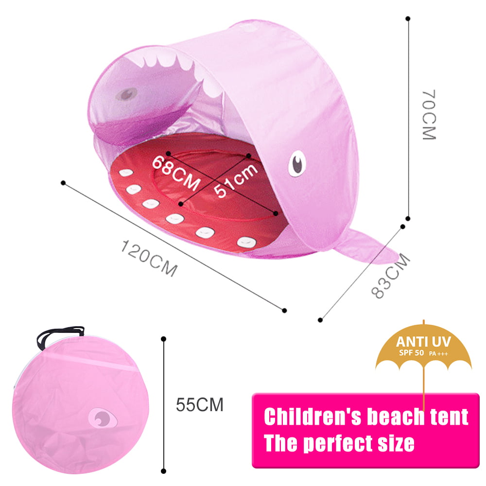 LNKOO Baby Pool Tent Baby Beach Tent ，Pop Up Tent Sun Shade Instant Tent Sun Shelter Kids Beach Tent 50+UPF UV Protection Sun Shelter for Infant Kids Baby