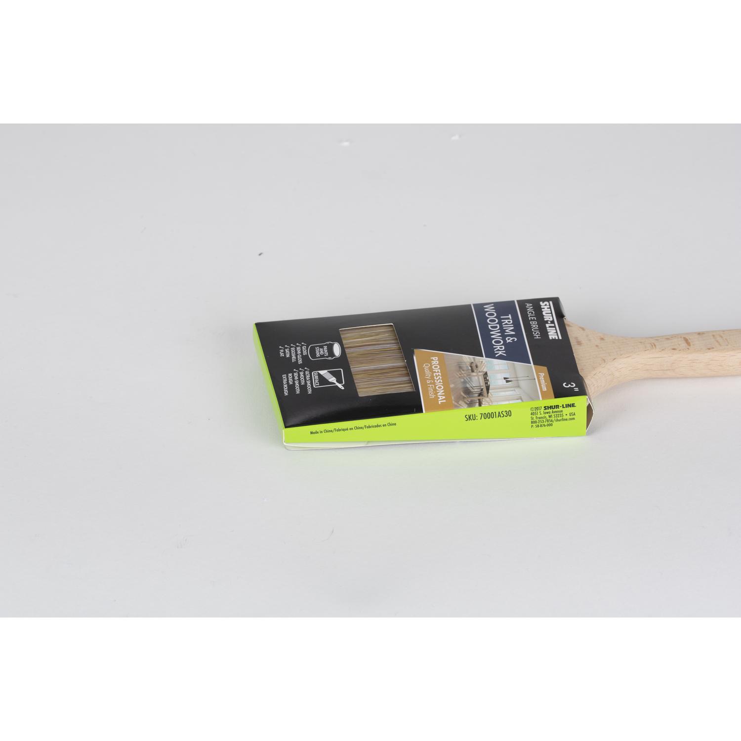 Shur-Line Wood Handle Paint Brush Angle 3 in. All Paints