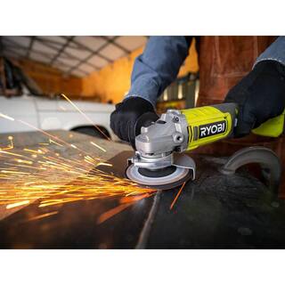 RYOBI ONE+ 18V Cordless 4-12 in. Angle Grinder Kit with 4.0 Ah Battery and Charger PCL445K1