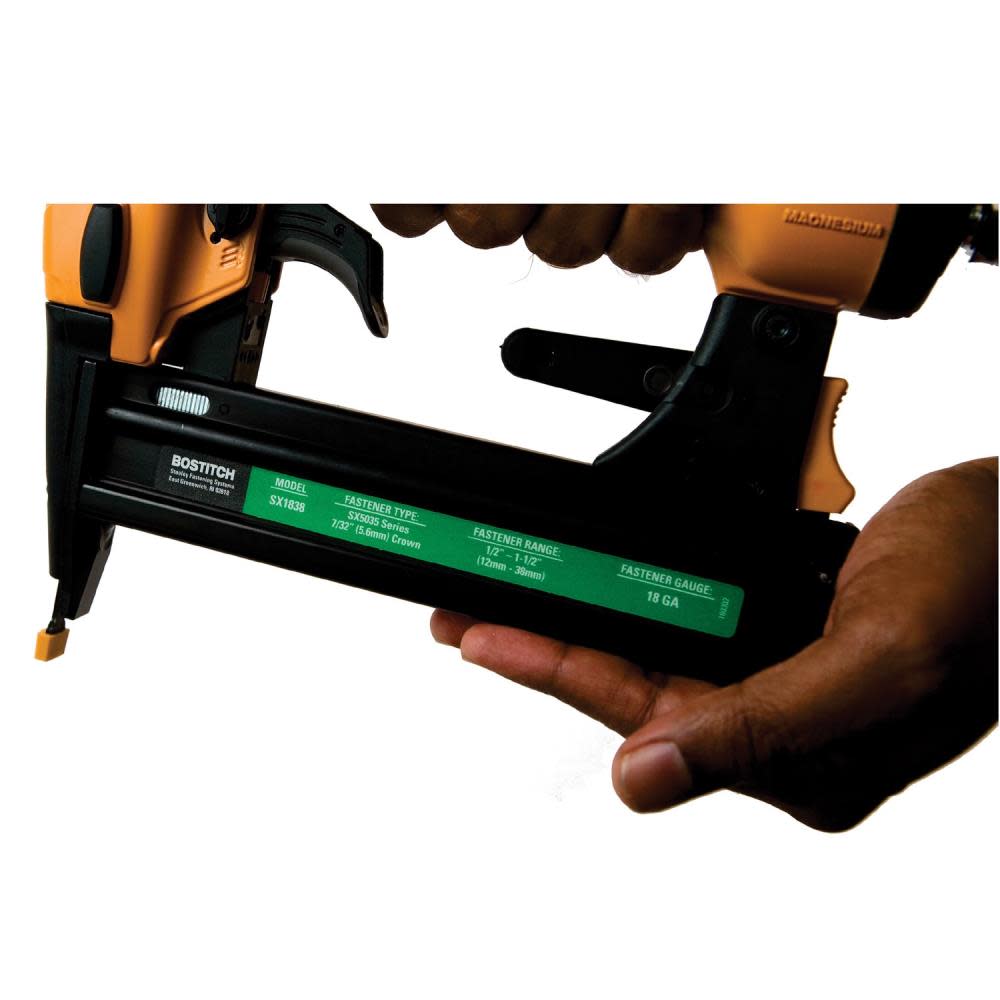 1-1/2 In. 18 GA Narrow Crown Finish Stapler ;