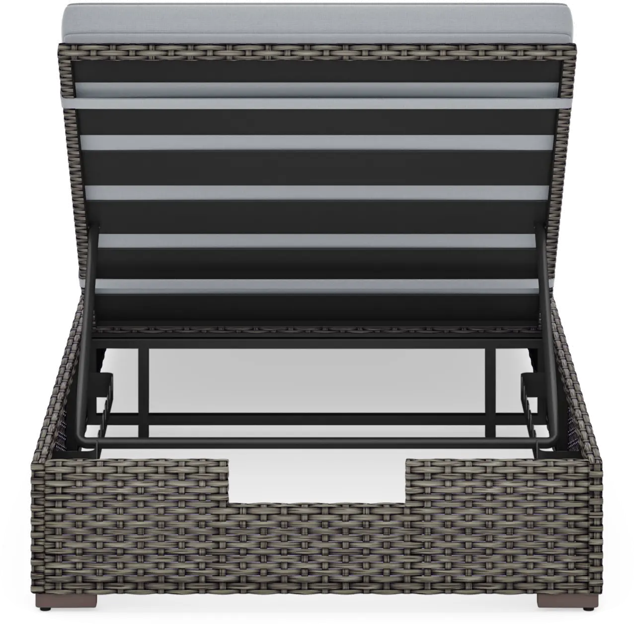 Boca Raton Gray Outdoor Chaise Lounge