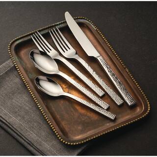 Oneida Chef's Table Hammered 180 Stainless Steel Dinner Forks (Set of 12) B327FDNF