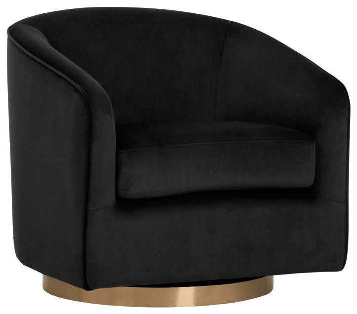 Hazel Swivel Lounge Chair   Contemporary   Armchairs And Accent Chairs   by Sunpan Modern Home  Houzz