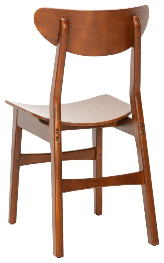 Lucca Retro Dining Chair  Cherry   Midcentury   Dining Chairs   by BisonOffice  Houzz