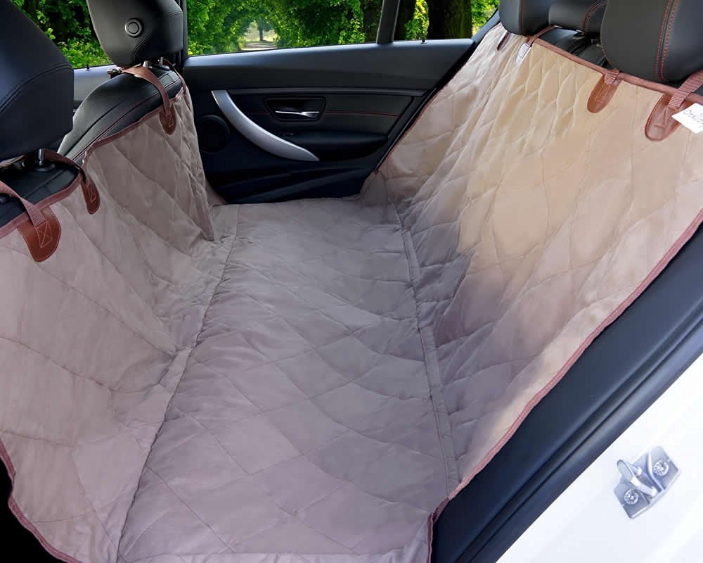 InSassy Deluxe Suede Quilted Waterproof Hammock Car Seat Cover (Compact/Mid - 54