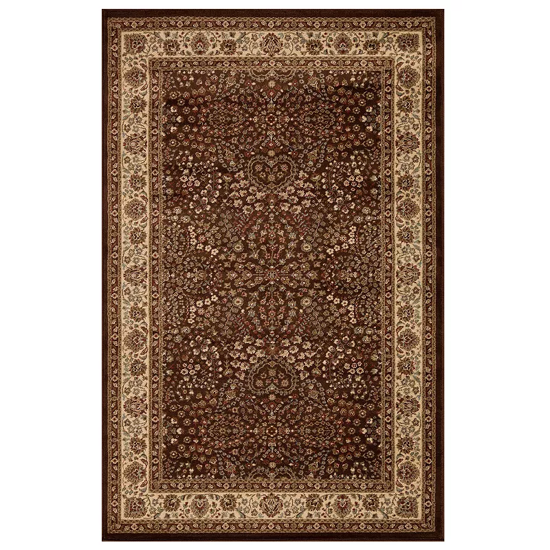 SUPERIOR Traditional Oriental Floral Scroll Power-Loomed Indoor Area Rug or Runner