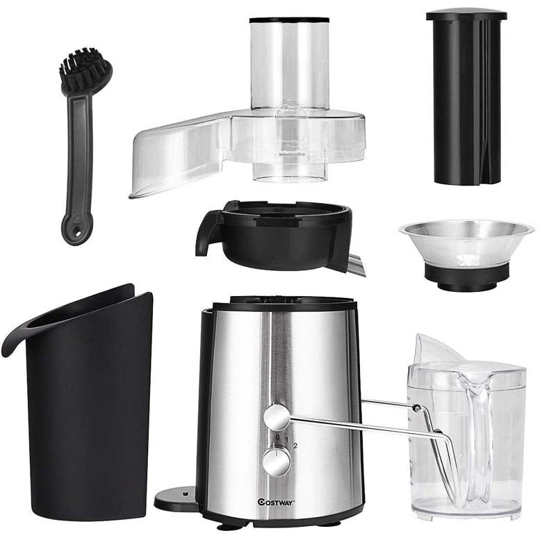 Centrifugal Juicer, 700W Masticating Juicer Extractor, Stainless Steel Juicer Machines with 75mm Wide Mouth, 2 Speed Modes