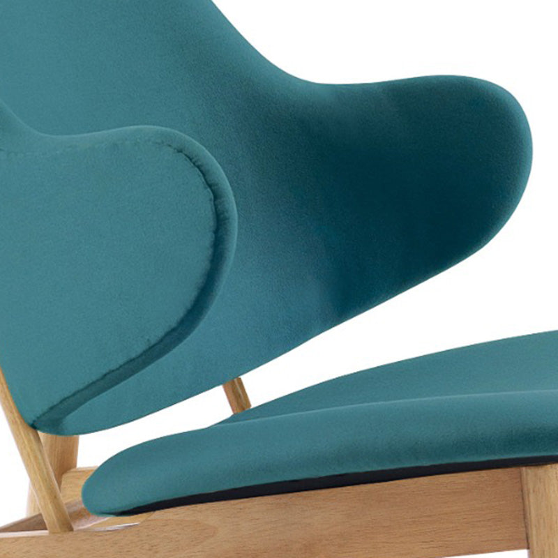 VERONIC Lounge Chair - Teal & Natural