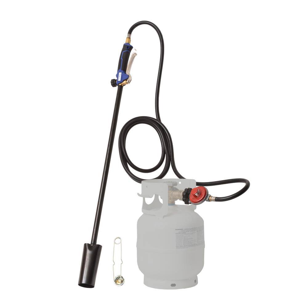 Flame King 100000 BTU Propane Torch Kit Heavy-Duty Weed Burner with Flint Striker YSNPQ1000T