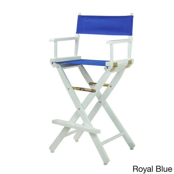 White Frame 30-inch Director's Chair