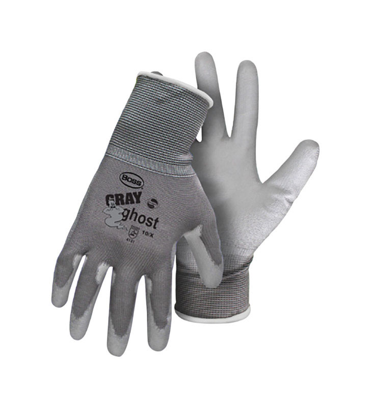 Boss Gray Ghost Men\u0027s Indoor/Outdoor String Knit Work Gloves Gray XL 1 pair