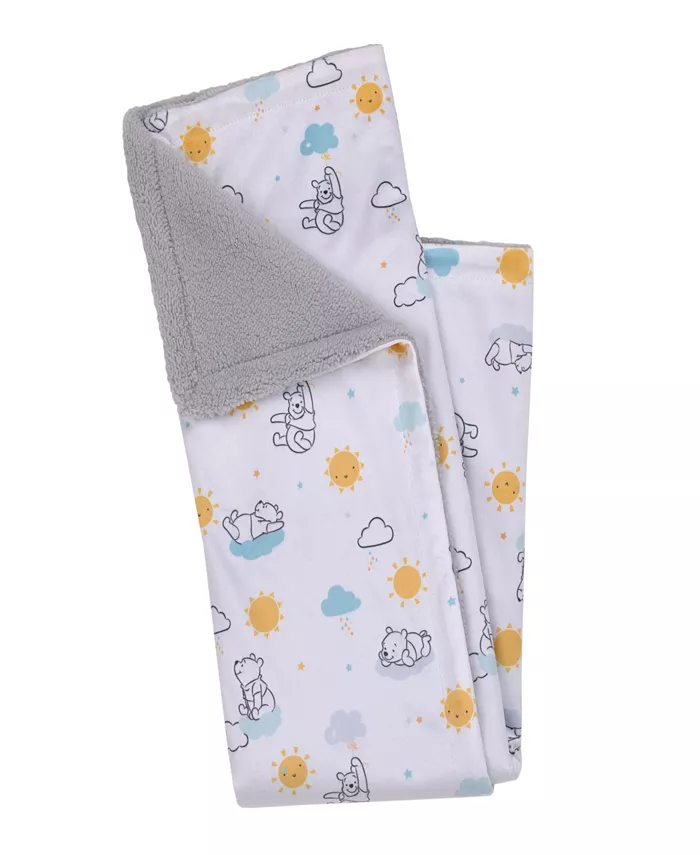 Disney Winnie the Pooh Baby Blanket and Security Blanket Set， 2 Pieces