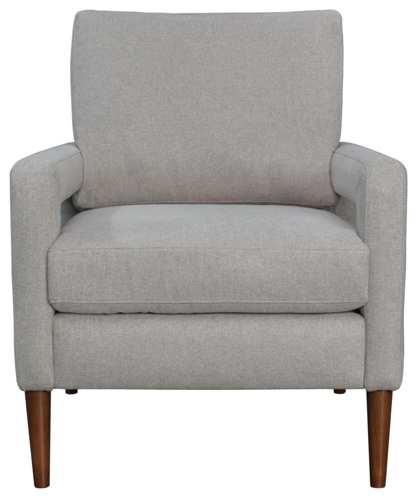 Salana Fabric Accent Chair  Havana Linen   Midcentury   Armchairs And Accent Chairs   by Virgil Stanis Design  Houzz