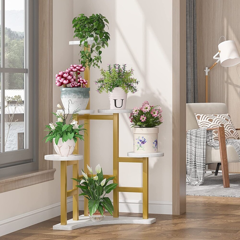 Corner Plant Stand Indoor  6 Tiered Plant Shelf Flower Stand