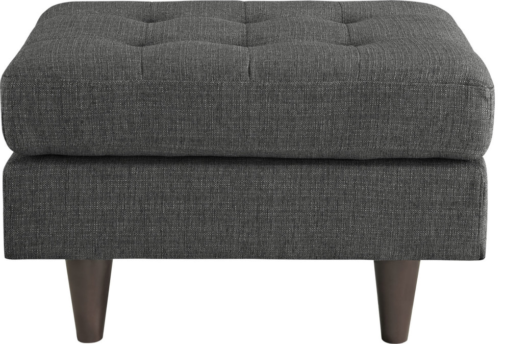 Miles Upholstered Ottoman   Midcentury   Footstools And Ottomans   by HedgeApple  Houzz