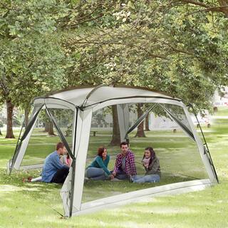 Outsunny 8-Person UV 50 Plus Screen Tent A20-327V00WT