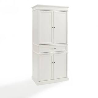 CROSLEY FURNITURE Parsons White Storage Cabinet CF3100-WH