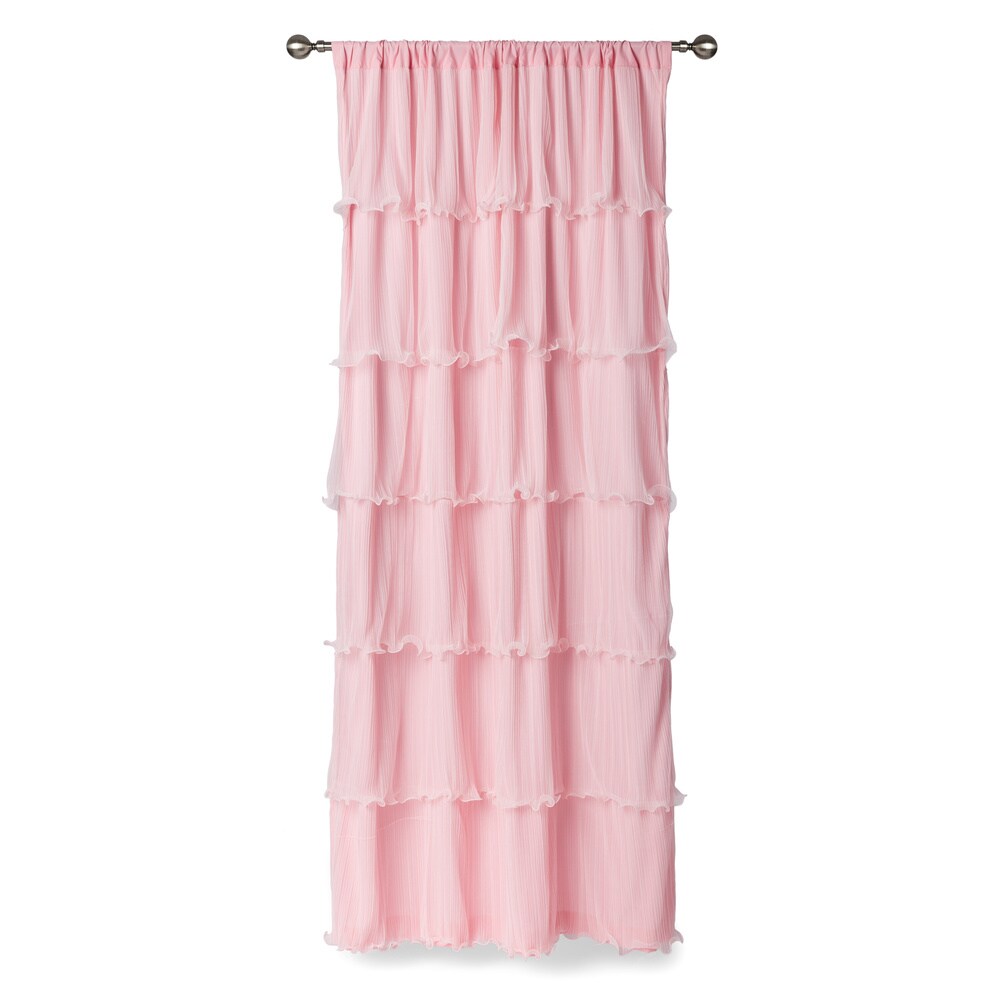 Lush Decor Nerina Ruffled Single Curtain Panel   54\