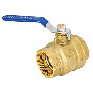 EASTMAN 2 in. x 2 in. Brass IPS Full Port Ball Valve 20055LF