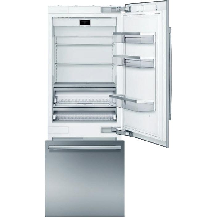 Bosch 30-inch, 16 cu.ft. Built-in Bottom Freezer with Wi-Fi Connect B30BB935SS